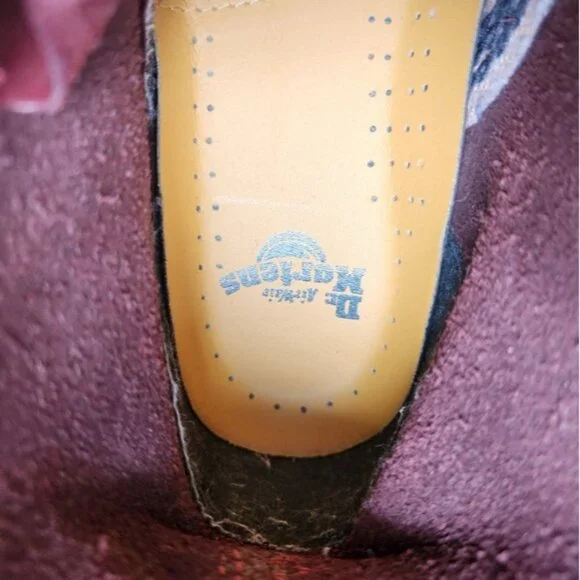 Dr. Martens 11821 Red/ Burgundy Leather Boots size 5 US - Picture 9 of 11